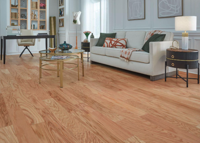 Premium hardwood flooring and renovated living space